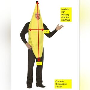 Rasta Imposta Adult Male Yellow Banana Costume—One Size Fits Most